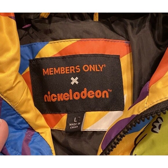 MEMBERS ONLY X NICKELODEON Rugrats Jacket Men Size L Puffer Chucky Tommy Reptar - Picture 6 of 9